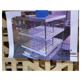 2 Plastic & Metal Shelving