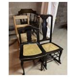 4 Non-matching Antique & Vintage Chairs