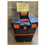 Portable Hard Rubber Toolbox w/ Plumbing Supplies