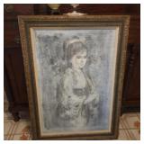 Large & Fine "Edna Hibel" Ltd. Ed. Lithograph