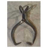 Antique Iron Ice Tongs