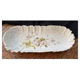 Antique Porcelain Oblong Celery Dish