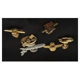 Lot of 6 Vintage Lapel Pins Including Aviation
