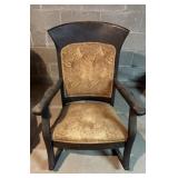 Antique Mahogany Stained Rocking Chair