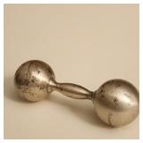 "Tiffany & Co," Solid Sterling Silver Baby Rattle