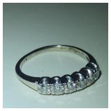 14K White Gold & Diamond Ring