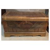 "Roos" Antique "Waterfall" Style Cedar Chest
