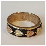 10K Tri-Colored Gold & Enameled Ring