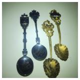 4 Antique & Vintage Souvenir Spoons