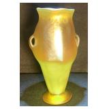 Fine 'L.C. Tiffany Favrile' Glass 2 Handled Vase