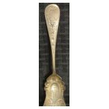 Antique Brite-Cut Decorated Sterling Sugar Shovel
