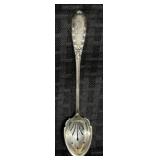 Antique 'Lunt' Sterling 'John Hancock' Olive Spoon