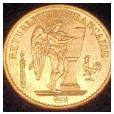 France 20 Francs Gold 1877-A The Third Republic
