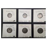 6Silver Coins Italian City States 1400 to 1741