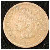 1872 Indian Head Cent - Key Date