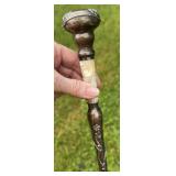 Antique Sterling & MOP Parasol / Cane Handle