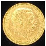Denmark 1916 Gold 20 Kroner