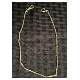 Antique 14K Yellow Gold Pocket Watch Chain