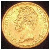 France 20 Francs Gold 1831-A Louis Philippe I