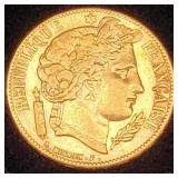 France 20 Francs Gold 1851-A The Second Republic