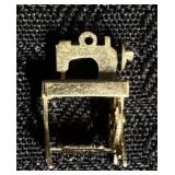 Vintage 14K Yellow Gold Charm - Sewing Machine