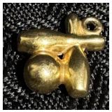 Vintage 14K Yellow Gold Charm -Bowling Pins & Ball