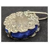 Vintage Sterling Chatelaine Pin Cushion / Wheel