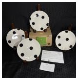 Set of 4 'Kate Spade' Porcelain Appetizer Plates