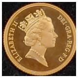 Great Britain Elizabeth II 1988 Gold 1/2 Sovereign