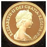 Great Britain Elizabeth II 1982 Gold Half Soverein