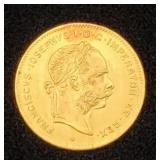 Austria 1892 Gold 10 Florin Restrike