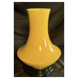 Antique Chinese Ceramic Vase in Yellow Glaze