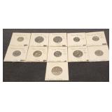 11 Copper Coins - Italian City States 1400 to1624