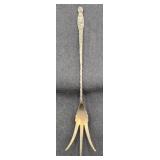 Antique "Whiting" Sterling Lettuce Fork "Heraldic"