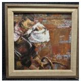 Original "Hall Groat Sr." Painting "Hand Nets"