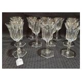 12 Fine Baccarat Malmaison Stemmed Wine Glasses