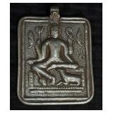 Vintage Silver Deity Indian Amulet
