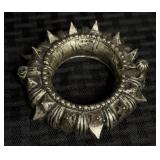 Vintage Rajasthani India Silver Spike Bracelet