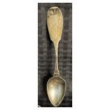 Early Coin Silver Tea Spoon Marked Haight & Leach