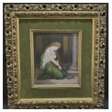 Berlin KPM Style Hand Painted Porcelain Plaque