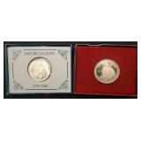 2 Silver George Washington Commemorative 1/2 Dols