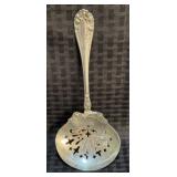 Antique "RW & S" Sterling "Rose" Pea Serving Spoon