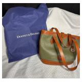 Vintage 'Dooney & Bourk' Leather Bucket Bag