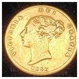 Great Britain Victoria 1856 Gold Half Sovereign