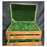 Fine & Large Antique Mahogany Silver Storage Chest