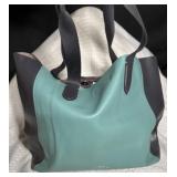 Vintage 'Coach' Leather Beautiful Derby Tote Bag