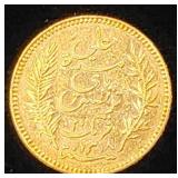 Tunisia 1900A Gold, 20 Francs