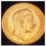 German / Prussia William II 1911-A Gold 20 Marks