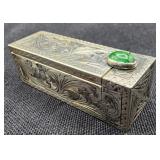 Antique Italian 800 Silver Expandable Lipstick