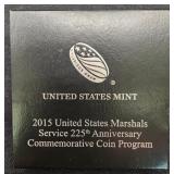 2015 Marshals Service 225th Anniv. Proof Silver $